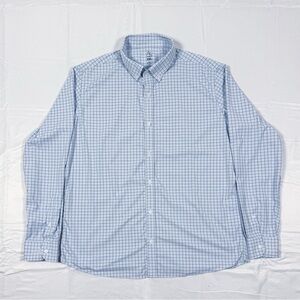 *RARE* Rhoback Classic Light Blue Grid Dress Shirt - Some marks on front